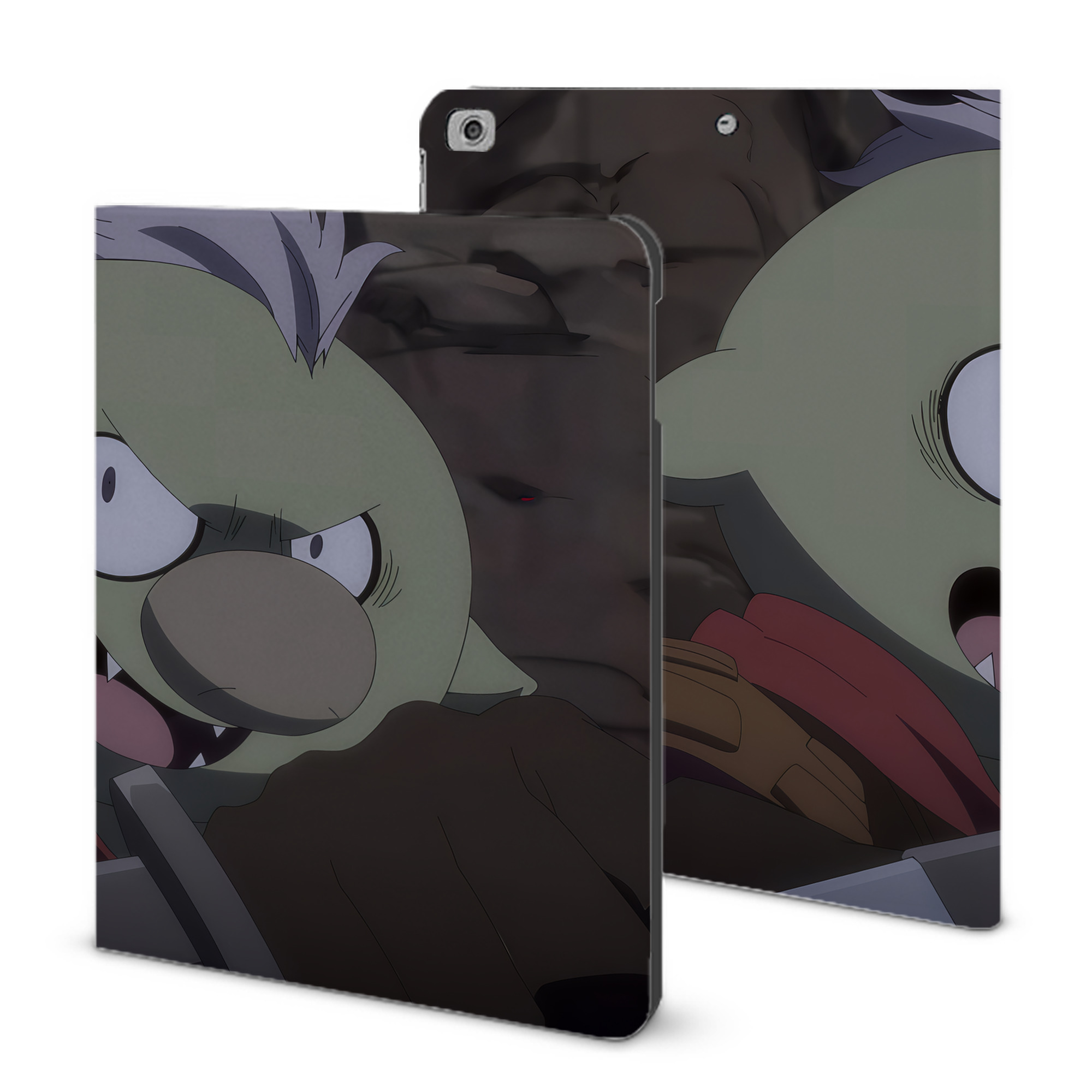 （画像用） 転スラ Regarding Reincarnated to Slime IPad ケース ブック型 PUレザー TPU 耐衝撃 軽量 薄型 ペン収納なし 全面保護 IPad 各モデル対応